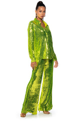 LIMEADE DREAMING SEQUIN TROUSER