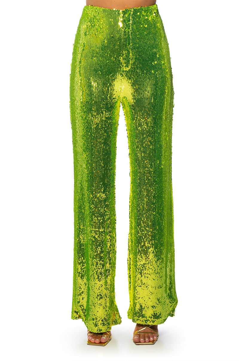 LIMEADE DREAMING SEQUIN TROUSER