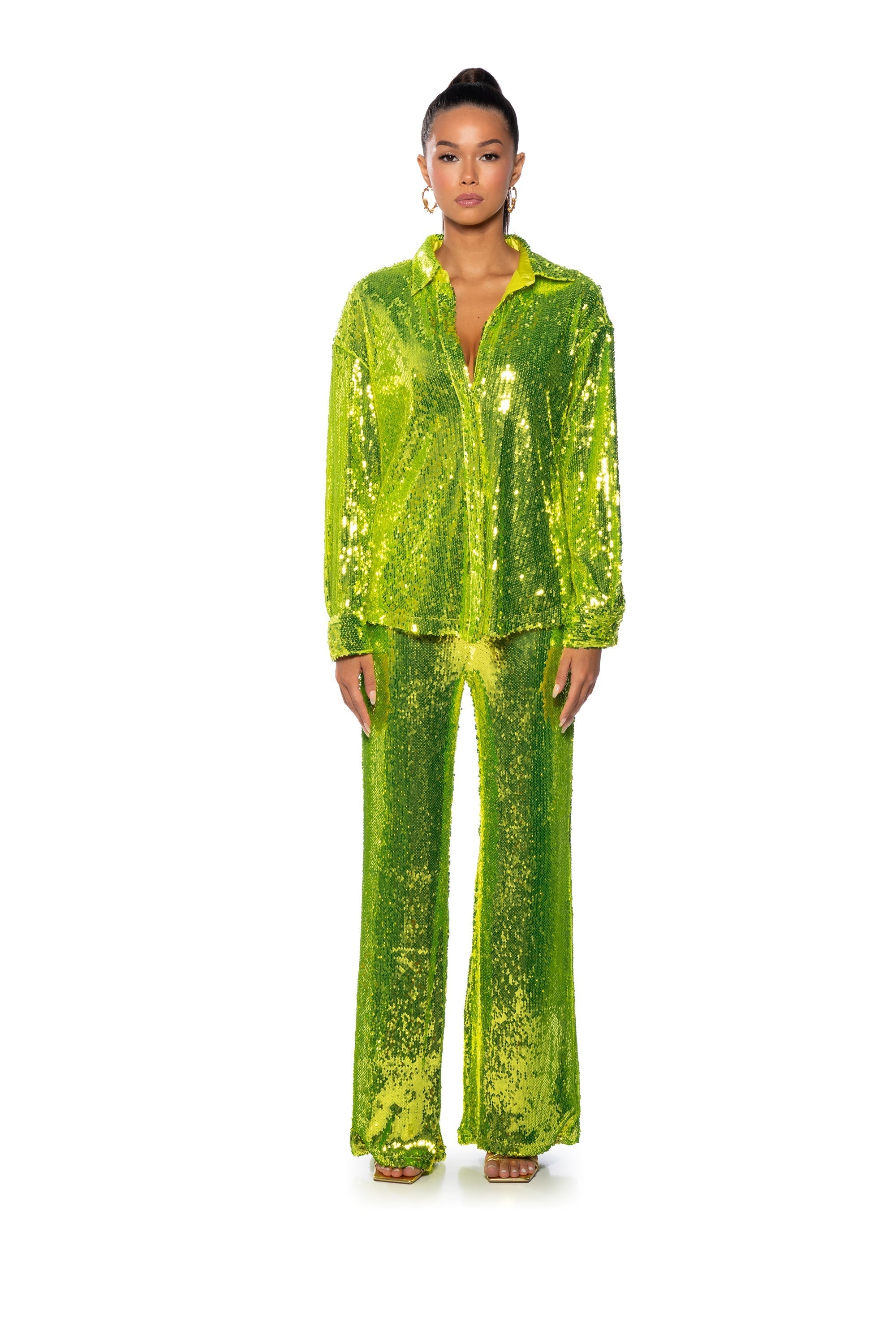 LIMEADE DREAMING SEQUIN TROUSER