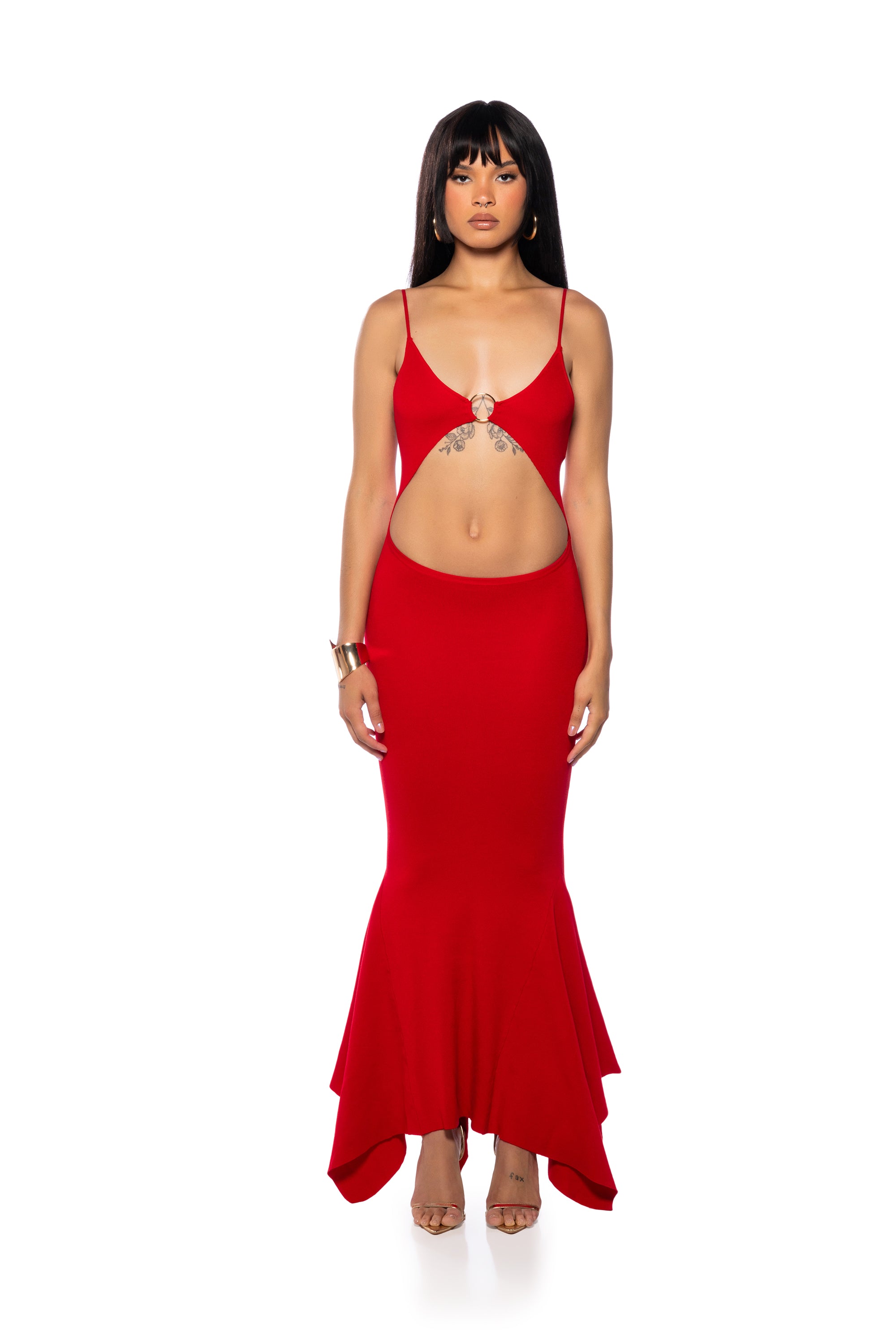 LOOKING FOR FUN KNIT MAXI DRESS