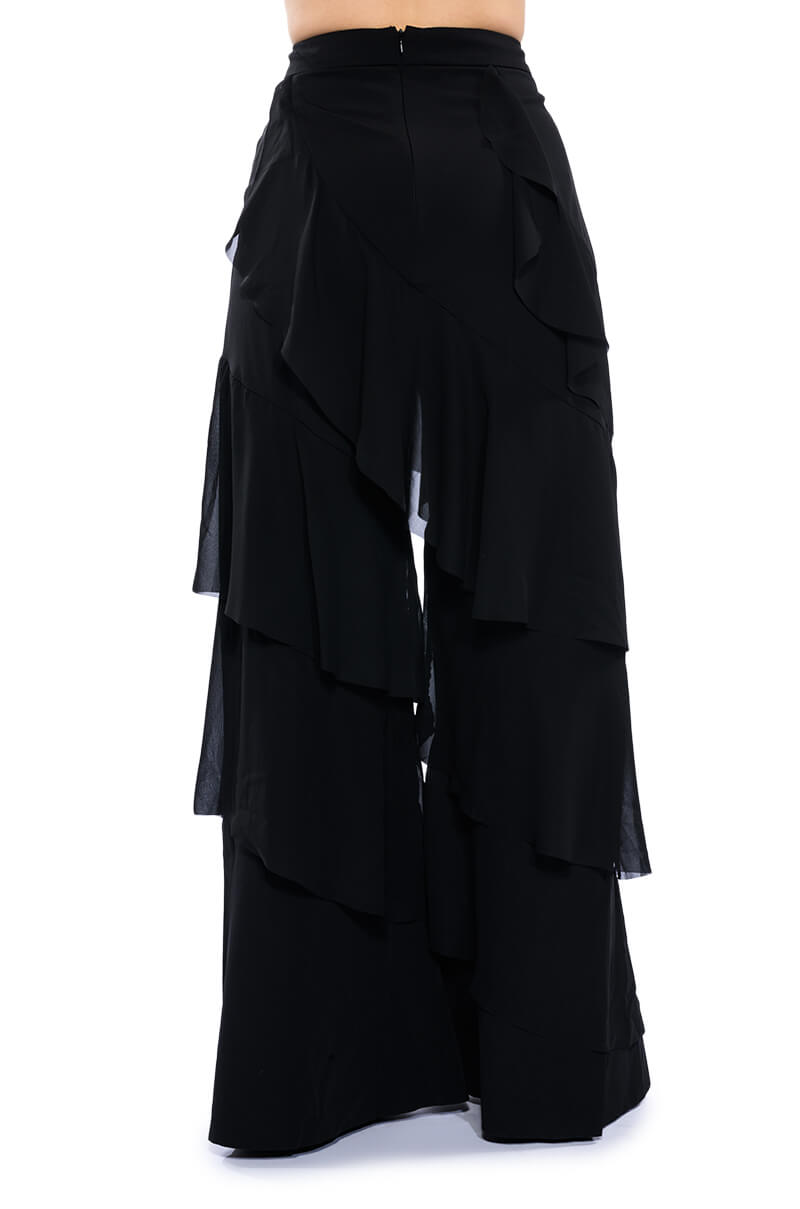 LOREN RUFFLE DETAILED PANTS