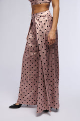 LORRAINE POLKA DOT WIDE LEG TROUSER