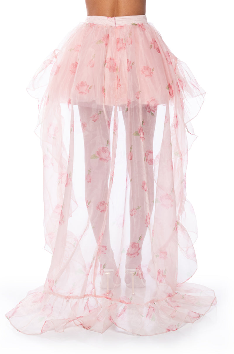 LOST IN A DREAM TULLE HIGH LOW SKIRT