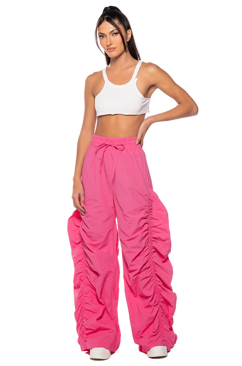 LOTTI RUCHED NYLON JOGGER