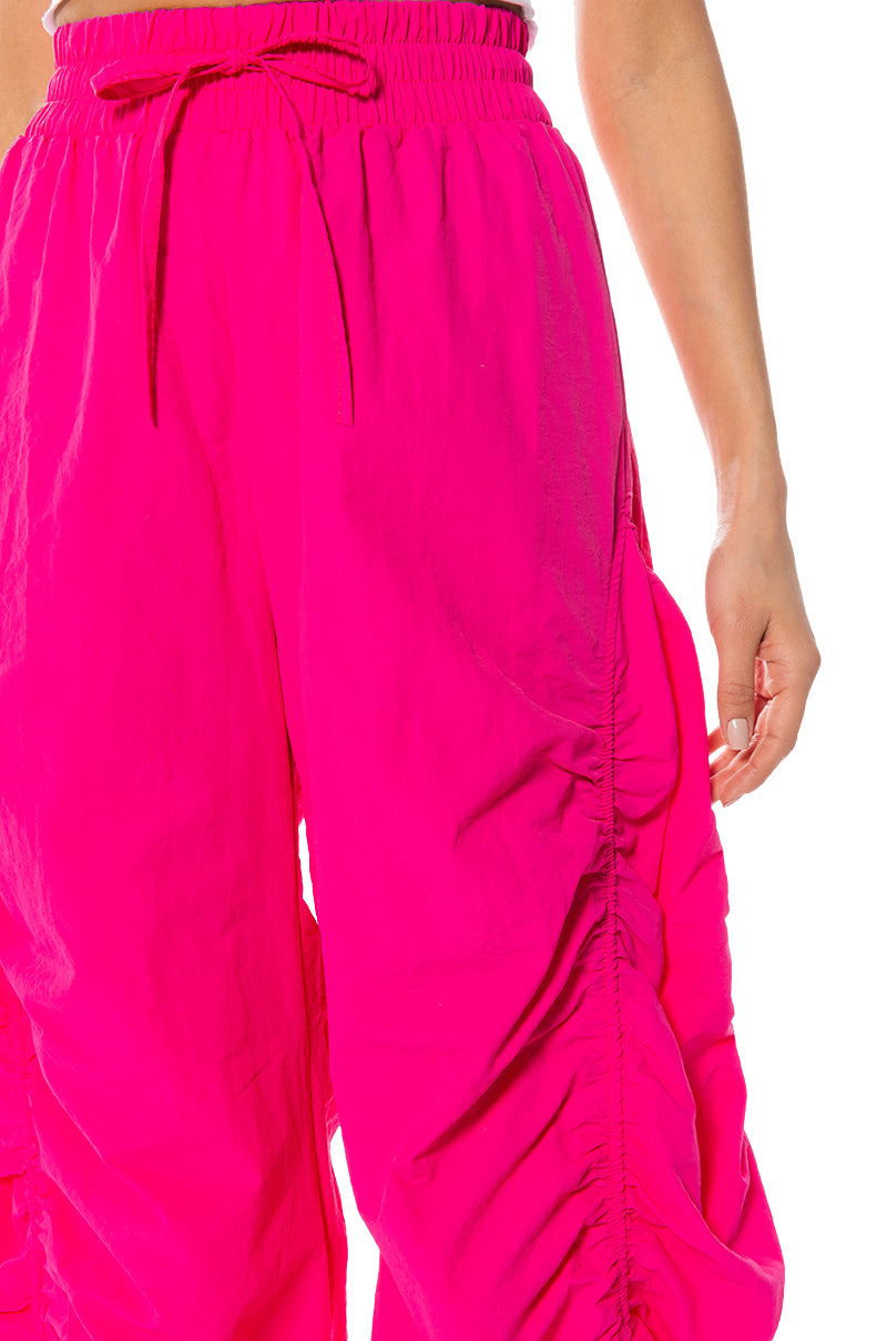 LOTTI RUCHED NYLON JOGGER
