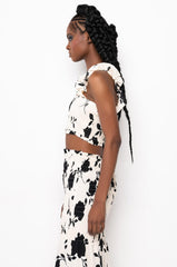 LOVE GALORE CROPPED BANDEAU TOP