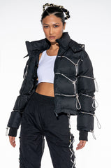 LOVE IN THE CITY DIAMOND STRING PUFFER