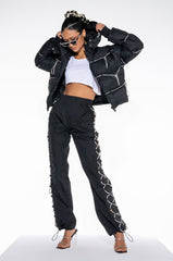 LOVE IN THE CITY DIAMOND STRING PUFFER