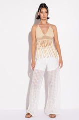 LOVE ME MORE CROCHET HALTER TOP