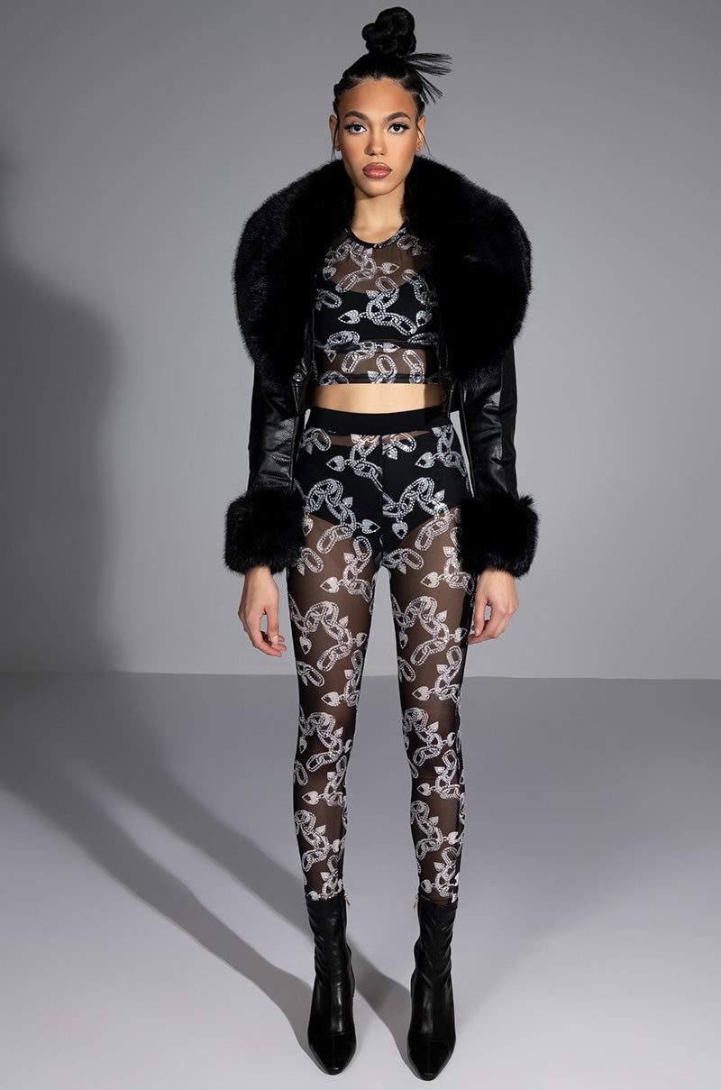 LOVE ON LOCKDOWN MESH TOP
