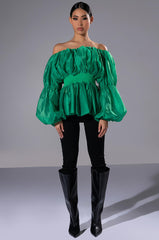 LOVE SPRUNG OFF THE SHOULDER BLOUSE