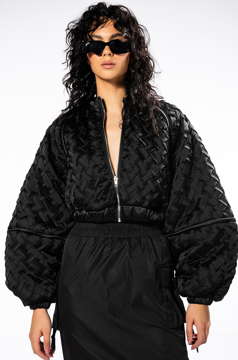 LIPA WEAVE DETAILED BOMBER
