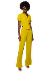 LUCY HIGH RISE WIDE LEG PANT