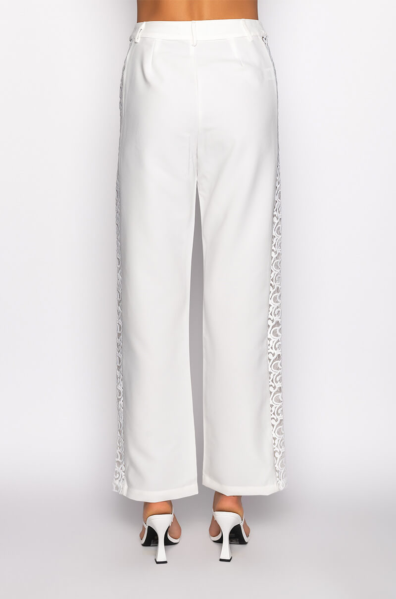 LUCY LACE DETAIL TROUSER