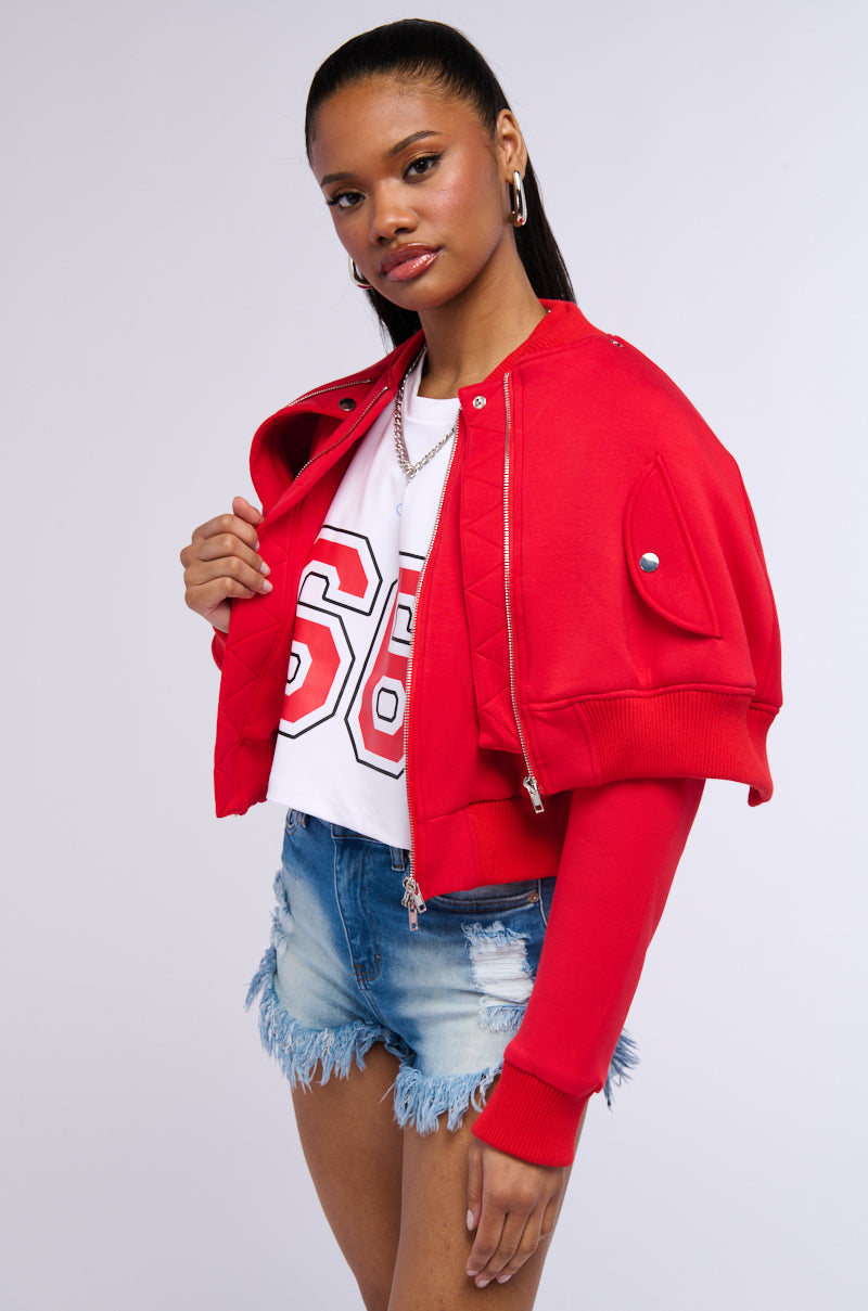 LYNX LAYERED BOMBER JACKET