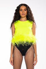 MAIN CHARACTER FEATHER TOP