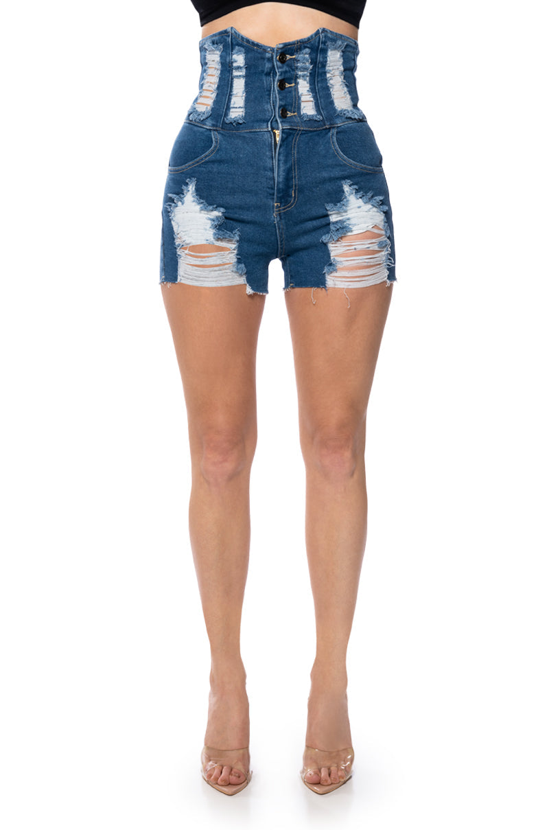 TIFFANY UNDER BUST DENIM SHORT