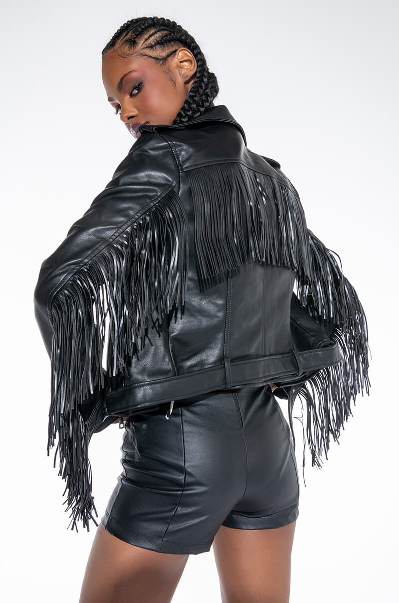 MAMA FRINGE MOTO JACKET
