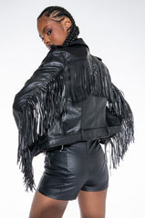MAMA FRINGE MOTO JACKET
