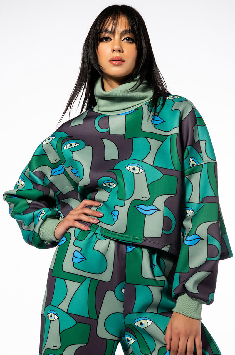 MEDUSA TURTLE NECK SCUBA SWEATSHIRT