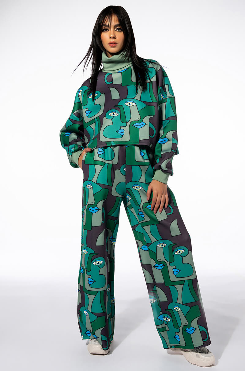 MEDUSA WIDE LEG SCUBA SWEATPANTS