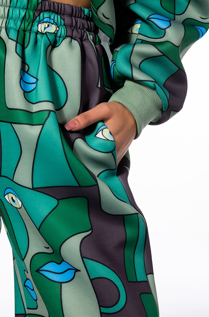 MEDUSA WIDE LEG SCUBA SWEATPANTS