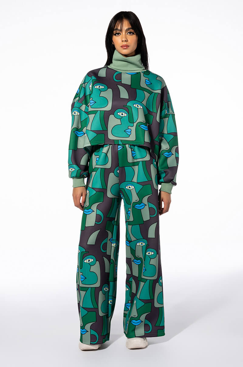 MEDUSA WIDE LEG SCUBA SWEATPANTS