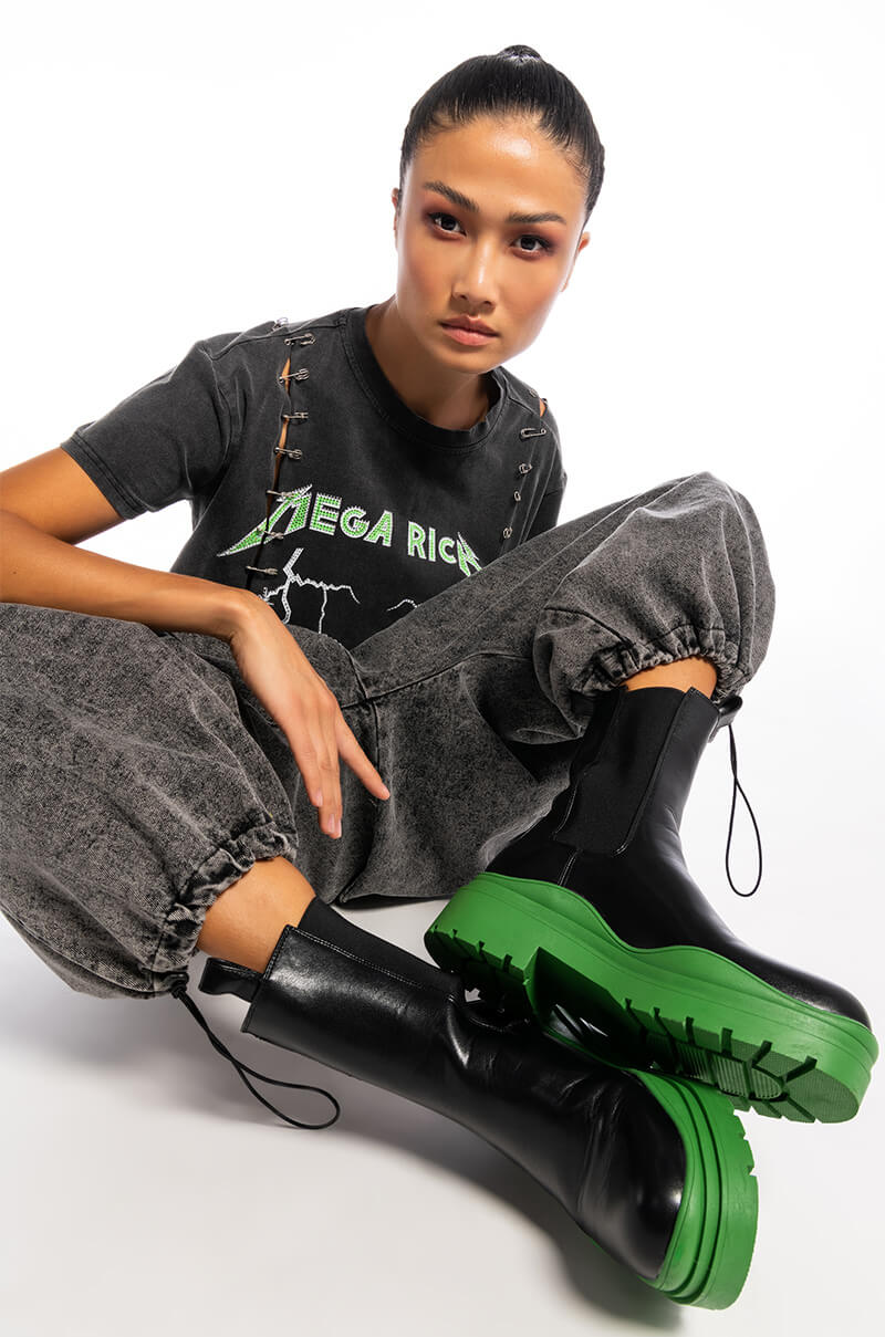 MEGA OR BUST EMBELLISHED GRAPHIC TSHIRT