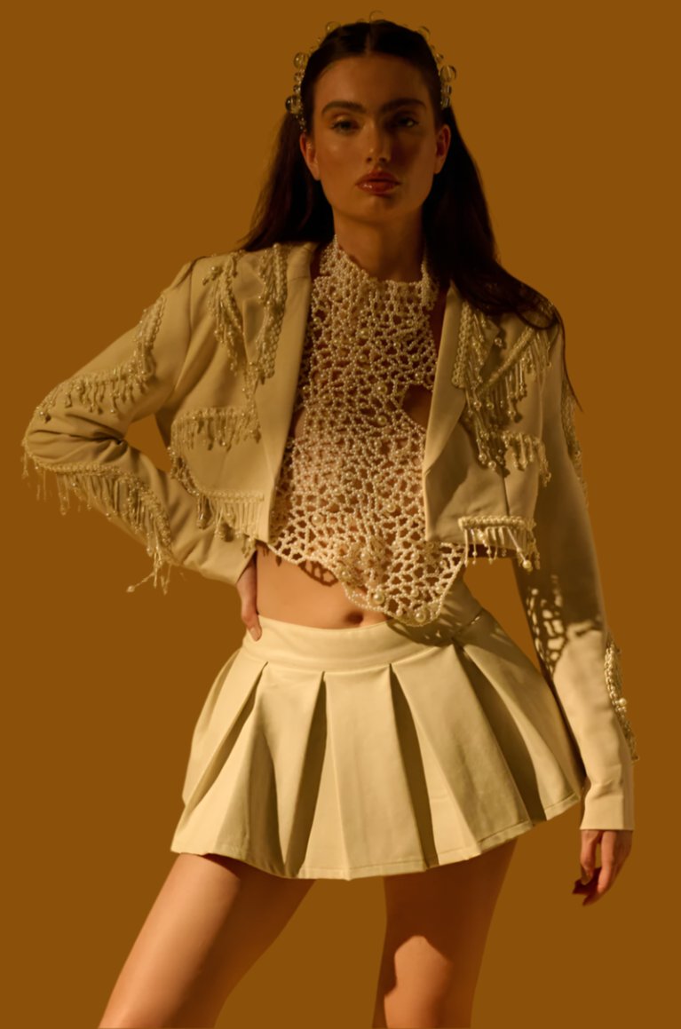 MERMAIDCORE CROPPED BLAZER