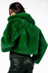 MI AMOR PLUSH FAUX FUR JACKET
