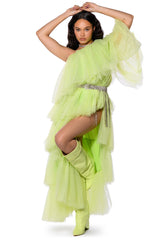 MIA ASYMMETRICAL LAYERED MAXI DRESS