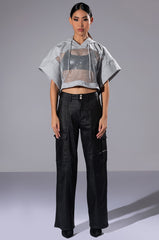 THE ONE CROPPED DOLMAN SLEEVE HOODIE