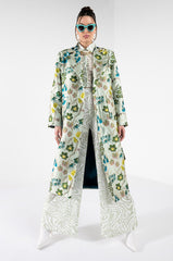 MILAN FASHION WEEK TAPESTRY TRENCH COAT