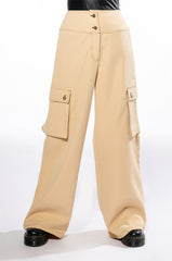 MONEY LONG WIDE LEG CARGO PANTS