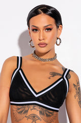 OFF DUTY MESH BRALETTE