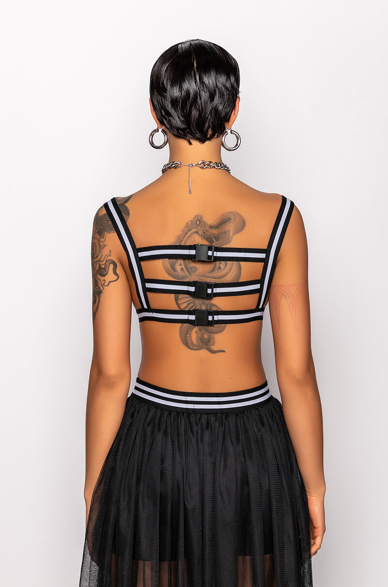 OFF DUTY MESH BRALETTE