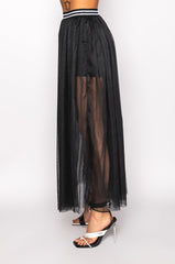 OFF DUTY MESH MAXI SKIRT