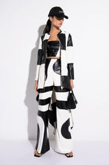 MY SUGAR BOO HI LO CHECKERED TRENCH