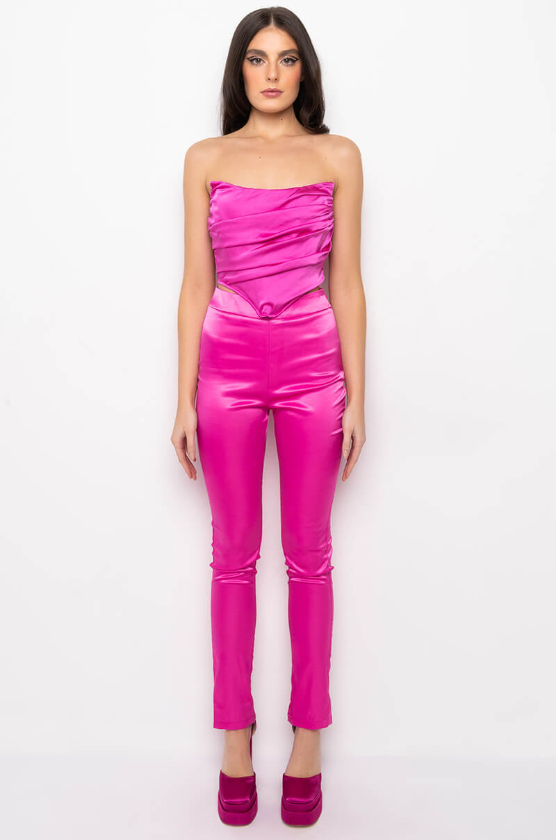 MY VALENTINE SATIN CORSET