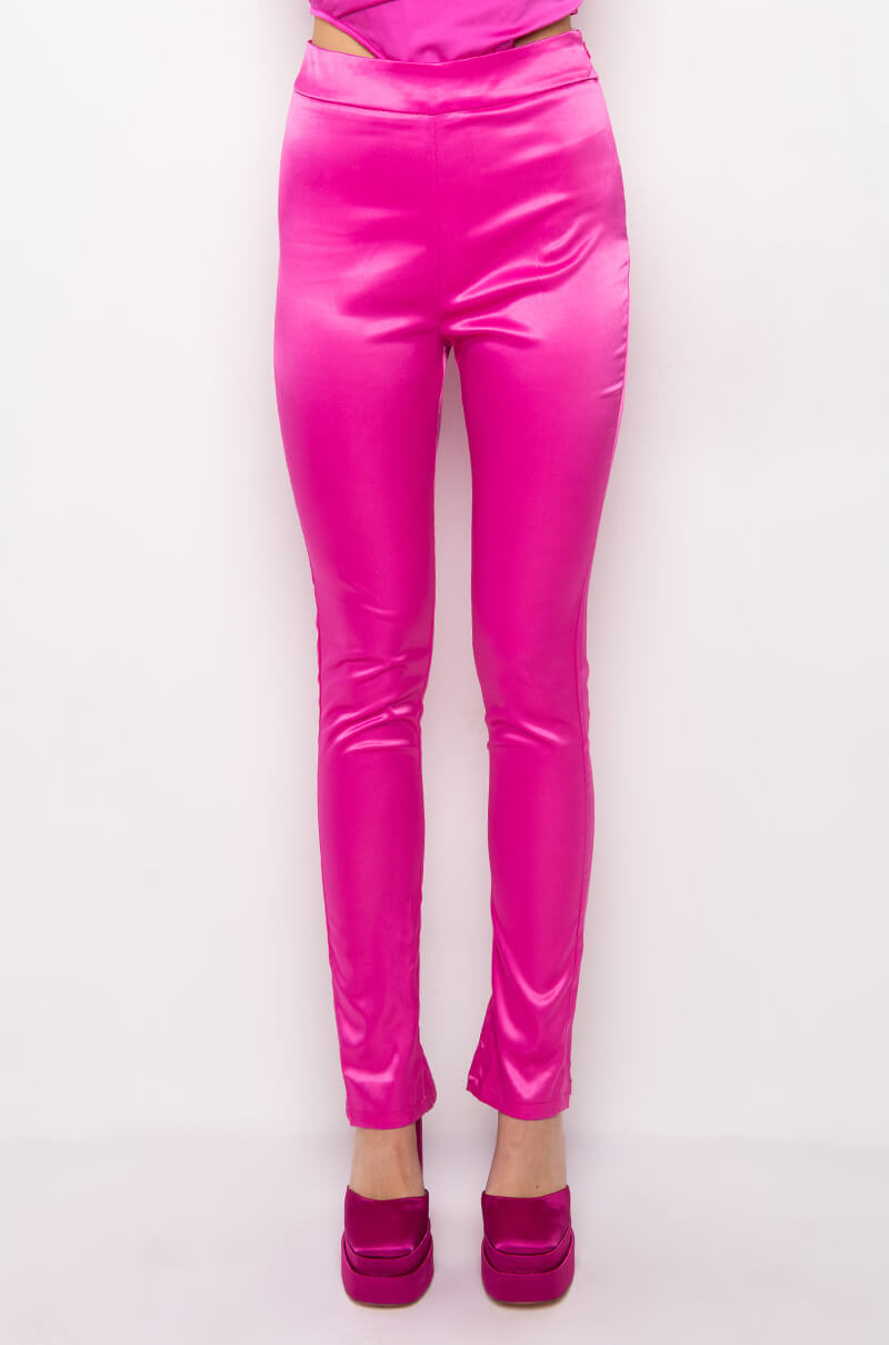 MY VALENTINE SATIN SKINNY PANT