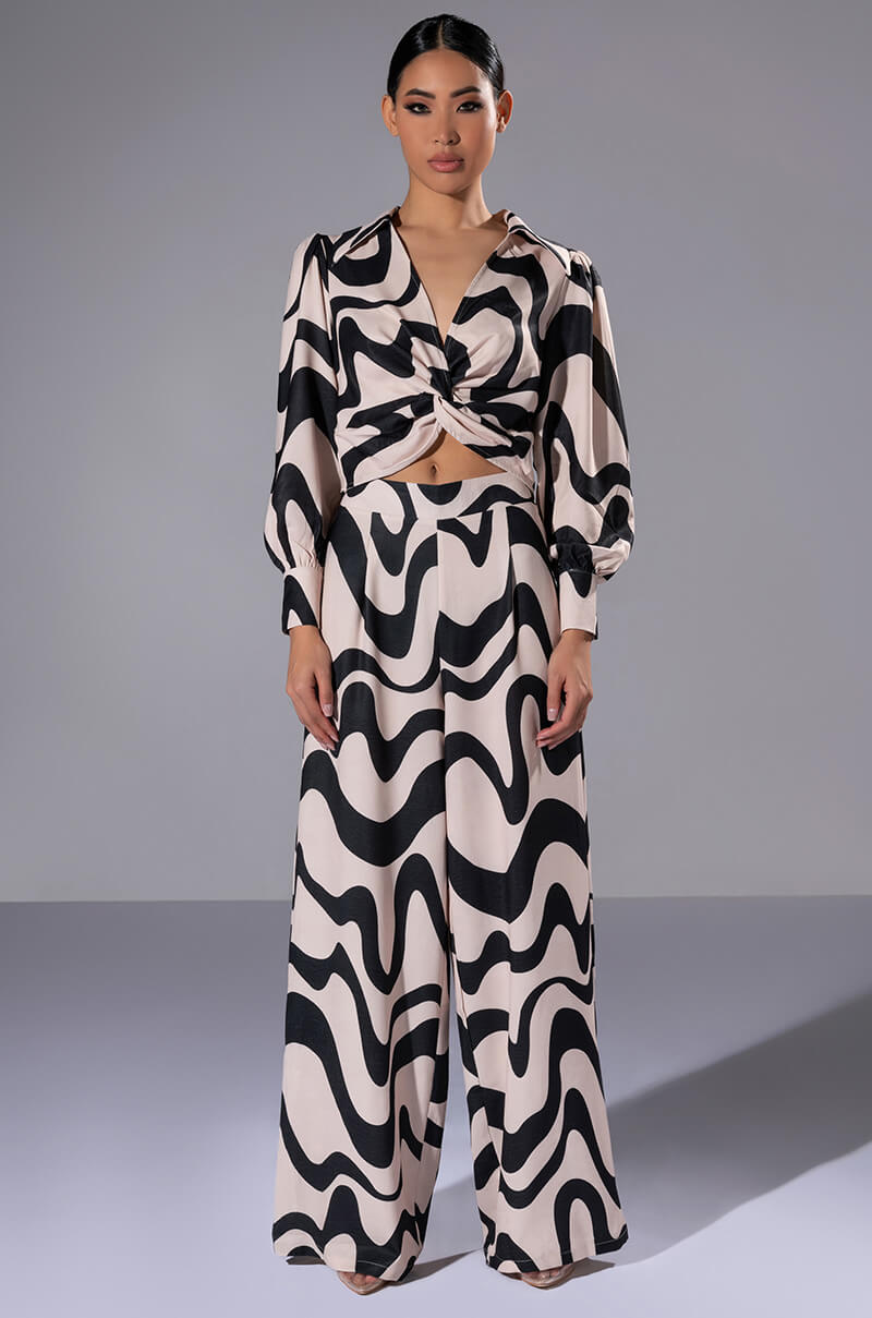 MYSTICAL WAYS WAVY PALAZZO PANT