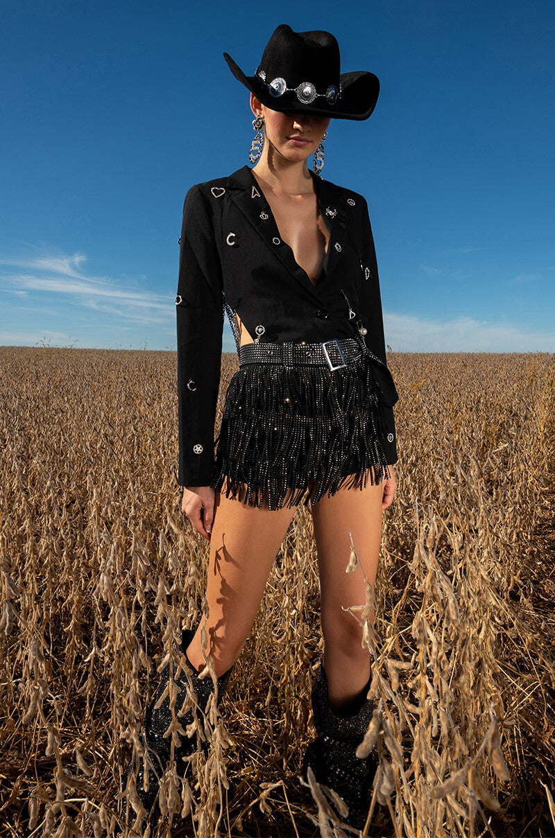 NASHVILLE NIGHTS EMBELLISHED SHORTS
