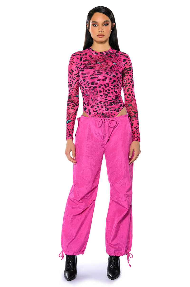 NATURE CALLING CHEETAH PRINT LONG SLEEVE BODYSUIT