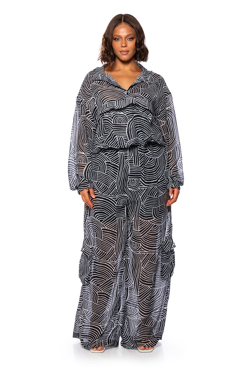 NEVER ENDING HILLS WIDE LEG CARGO PANT