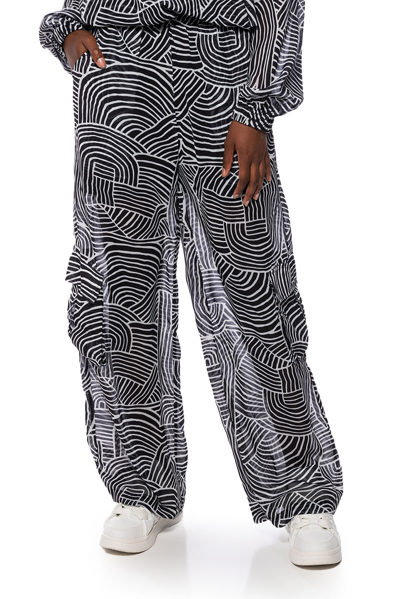 NEVER ENDING HILLS WIDE LEG CARGO PANT