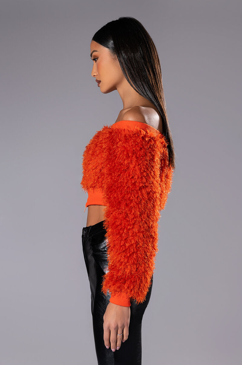 NEW FRIENDS ZIP UP FRINGE TOP