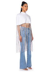 NEW LEVEL SHINE CROPPED BLOUSE