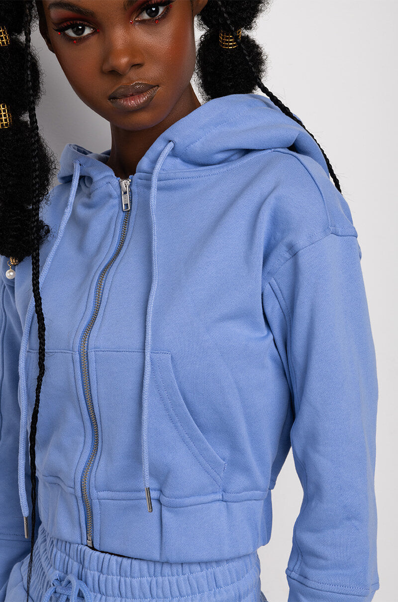NEW RULES CROPPED HOODIE