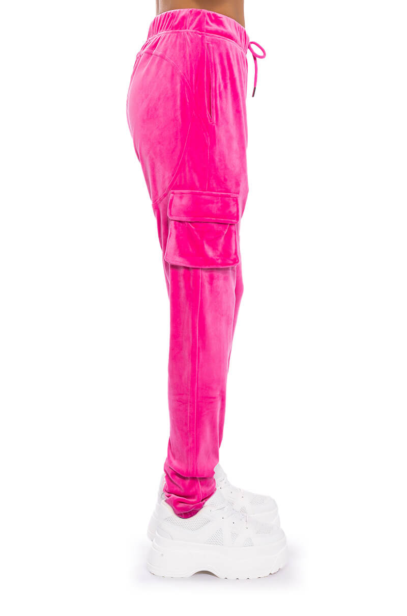 NEW RULES VELVET CARGO JOGGER