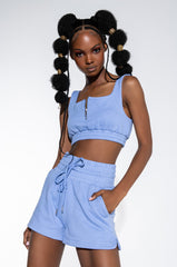 NEW RULES ZIP BRALETTE